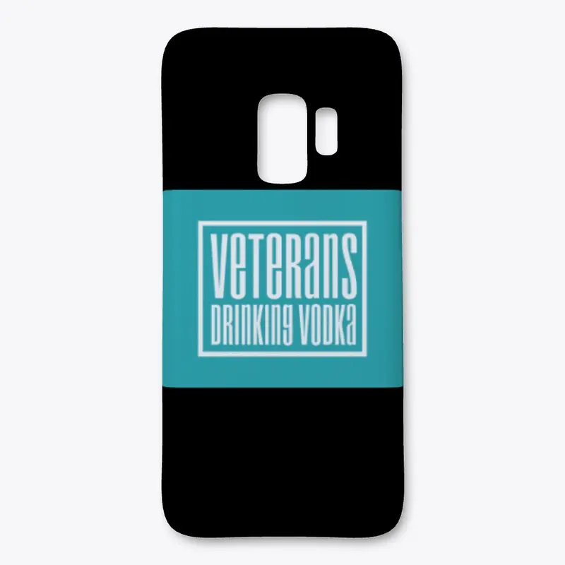 Veterans Drinking Vodka Teal Logo